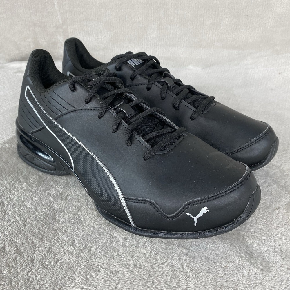 PUMA Super Levitate Black White Leather Mens Size 13 Running Shoes 190974-02 NEW